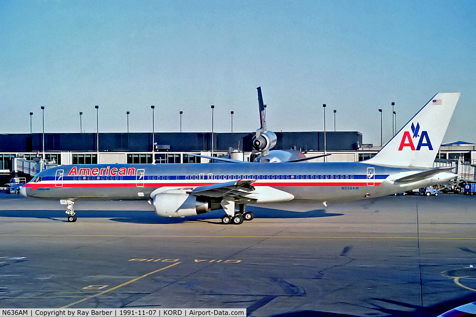 N636AM, 1991 Boeing 757-223 C/N 24594, N636AM   Boeing 757-223 [24594] (American Airlines) Chicago-O'Hare Int'l~N 07/11/1991