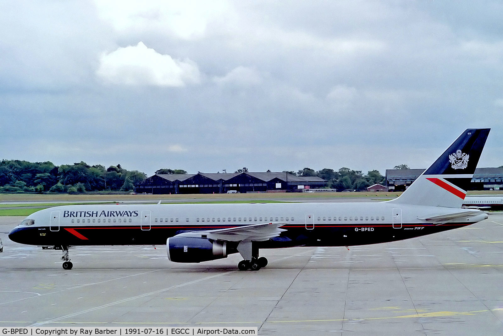 G-BPED, 1991 Boeing 757-236ET C/N 25059, G-BPED   Boeing 757-236 [25059] (British Airways) Manchester-Ringway~G 16/07/1991