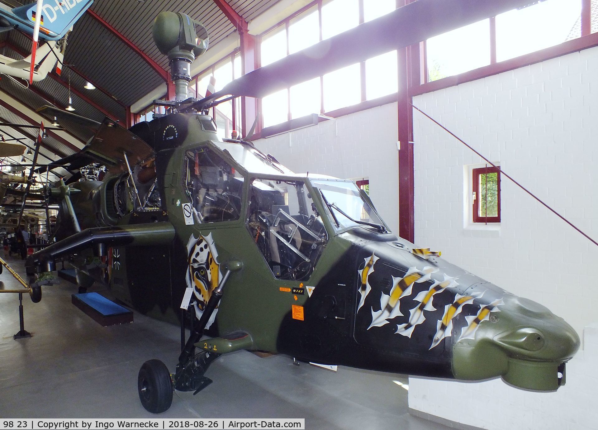 98 23, Eurocopter EC-665 Tiger PAH-2 C/N PT3, Eurocopter EC665 Tiger PAH-2 at the Hubschraubermuseum (helicopter museum), Bückeburg