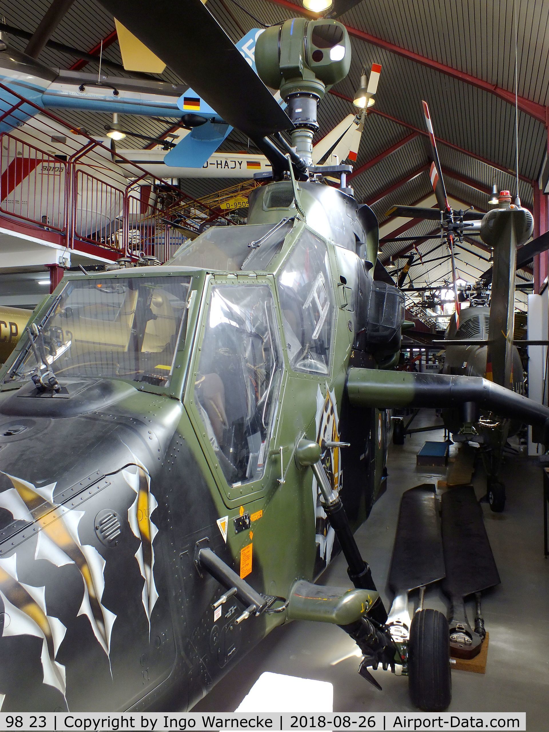 98 23, Eurocopter EC-665 Tiger PAH-2 C/N PT3, Eurocopter EC665 Tiger PAH-2 at the Hubschraubermuseum (helicopter museum), Bückeburg