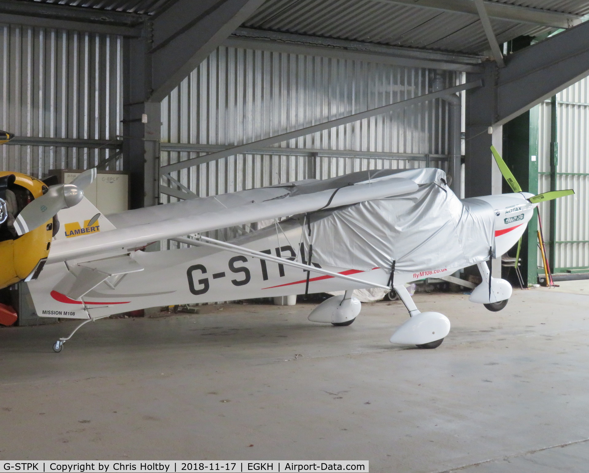 G-STPK, 2012 Lambert Mission M108 C/N LAA 370-15092, Covered and stored in Headcorn hangar