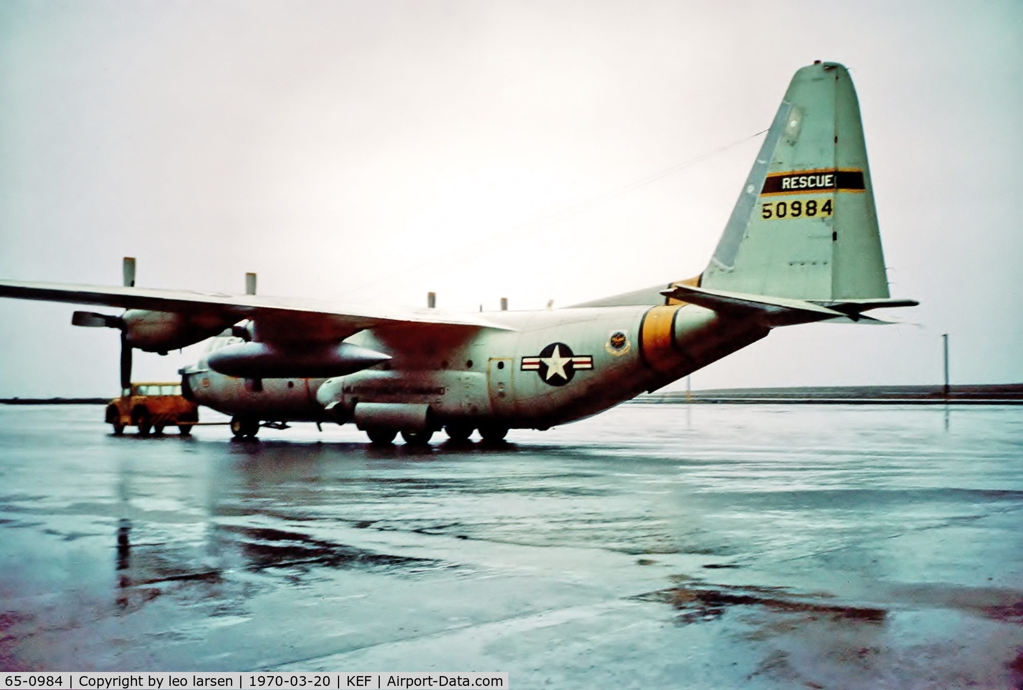 65-0984, 1965 Lockheed HC-130H Hercules C/N 382-4139, Keflavik 20.3.1970