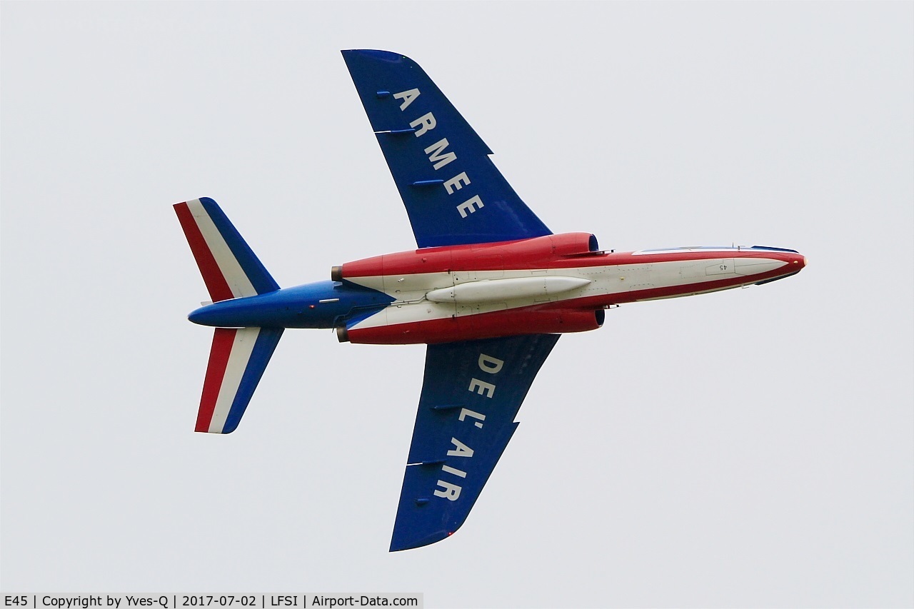 E45, Dassault-Dornier Alpha Jet E C/N E45, Dassault-Dornier Alpha Jet E (F-TETF), Leader of Patrouille de France 2017, On display, St Dizier-Robinson Air Base 113 (LFSI) Open day 2017