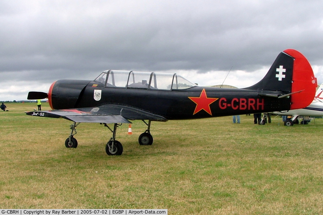 G-CBRH, 1984 Yakovlev Yak-52 C/N 844815, G-CBRH  Yakovlev Yak-52 [844815] Kemble~UK 02/07/2005