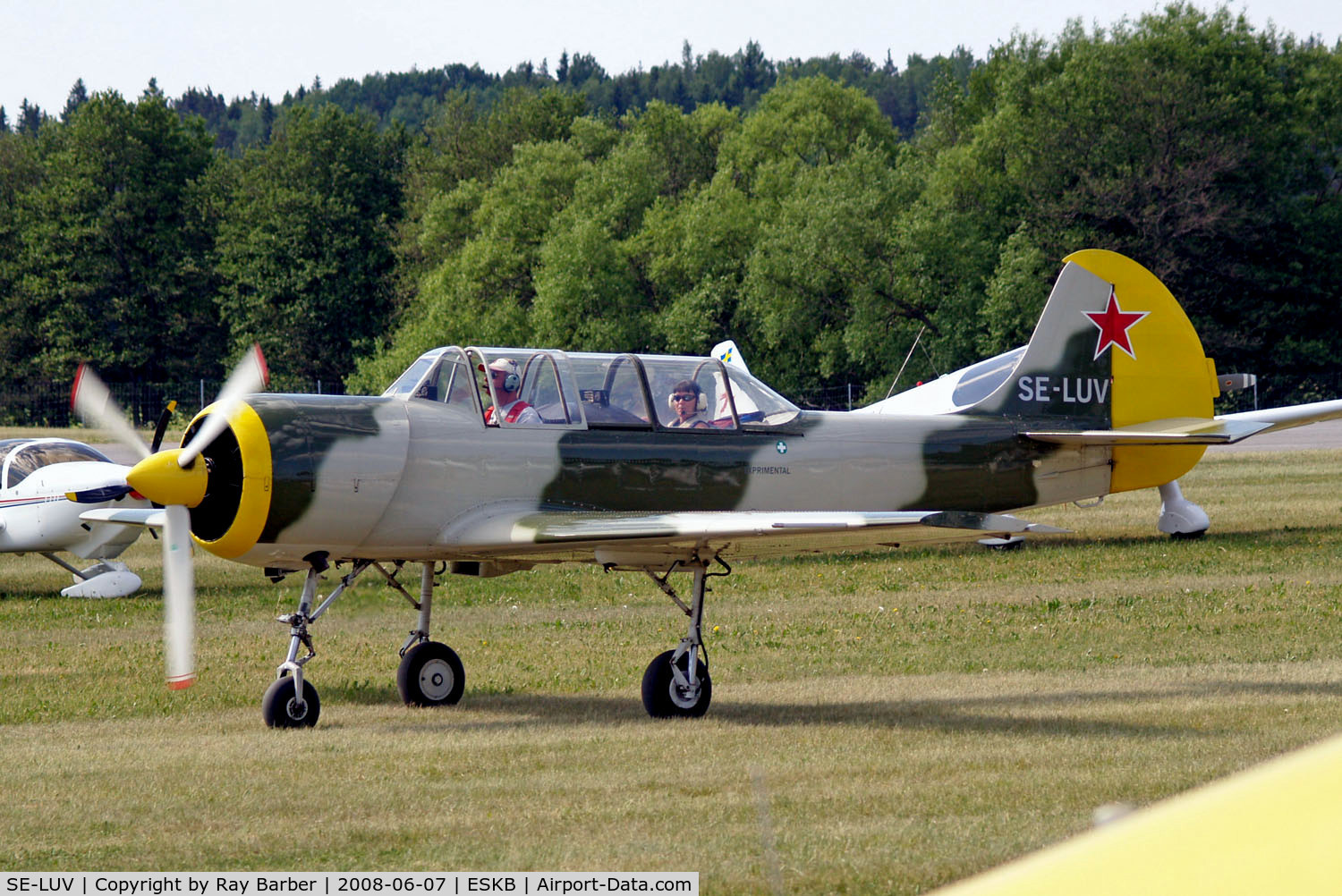 SE-LUV, 1984 Yakovlev Yak-52 C/N 844707, SE-LUV   Yakovlev Yak-52 [844707] Stockholm-Barkarby~SE 07/06/2008