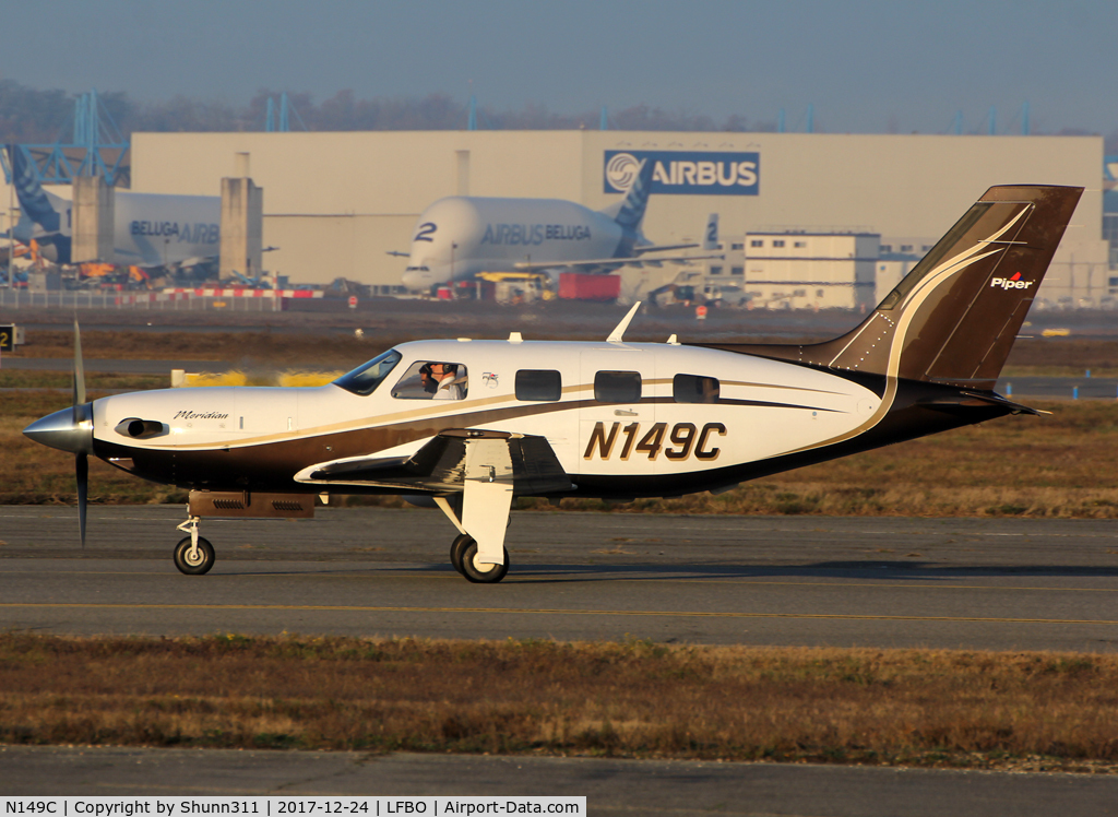 N149C, 2012 Piper PA-46-500TP Meridan C/N 4697490, Taxiing for departure...