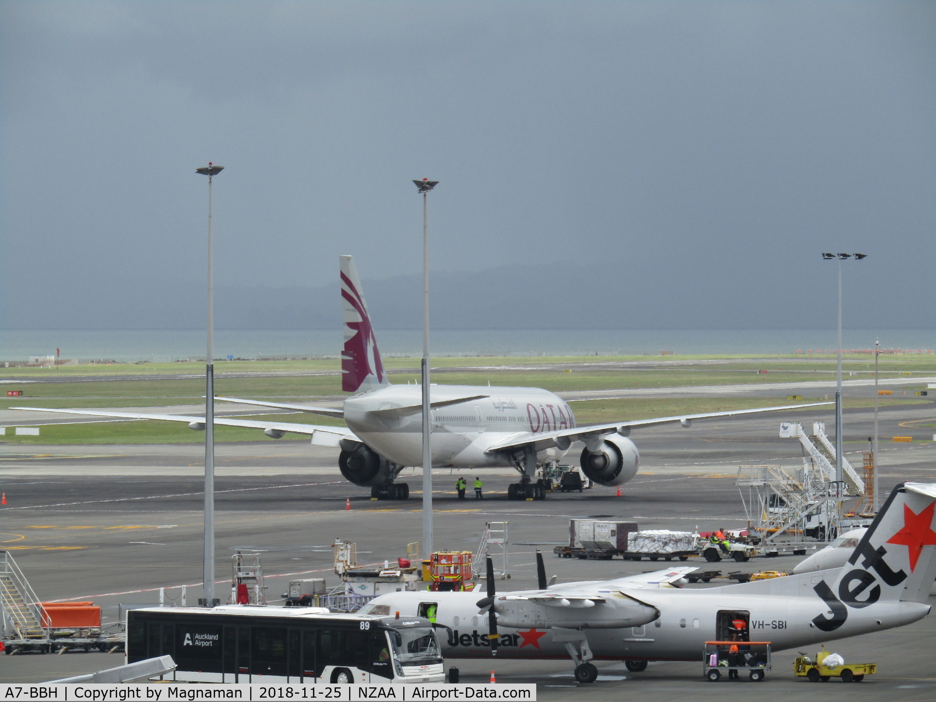 A7-BBH, 2010 Boeing 777-2DZ/LR C/N 36102, ON REMOTE STAND AT AKL