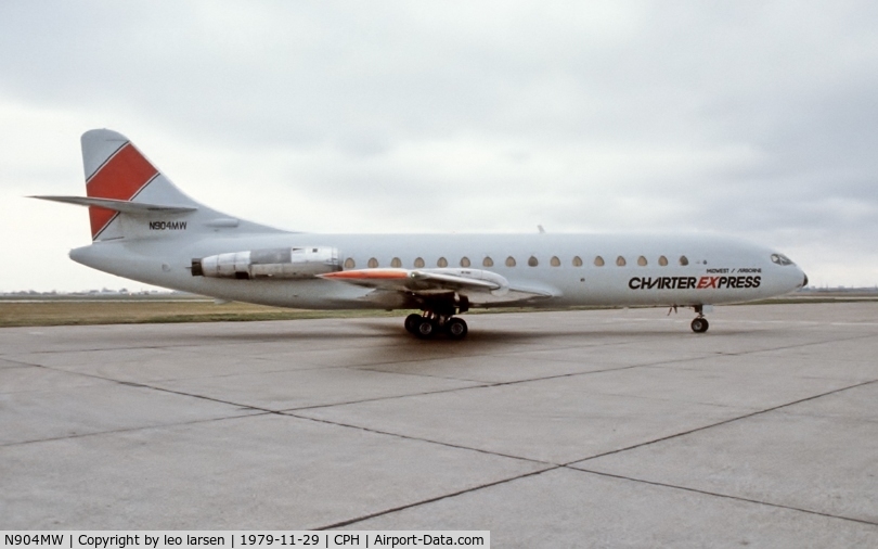 N904MW, 1961 Sud Aviation SE-210 Caravelle VI-R C/N 93, Copenhagen 29.11.1978