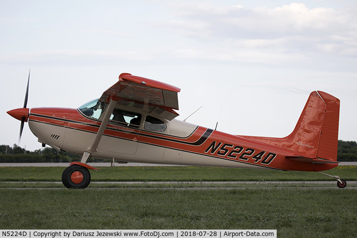 N5224D, 1957 Cessna 180A C/N 50122, Cessna 180A Skywagon  C/N 50122, N5224D