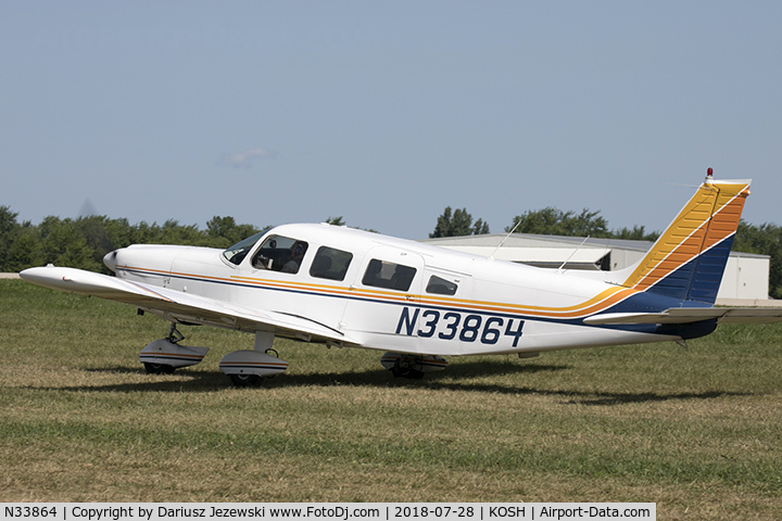 N33864, Piper PA-32-260 Cherokee Six Cherokee Six C/N 32-7500033, Piper PA-32-260 Cherokee Six  C/N 32-7500033, N33864