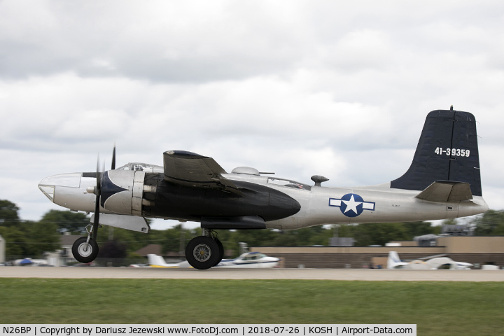N26BP, 1944 Douglas A-26B Invader Invader C/N 7072, Douglas A-26B Invader  C/N 7072, NL26BP