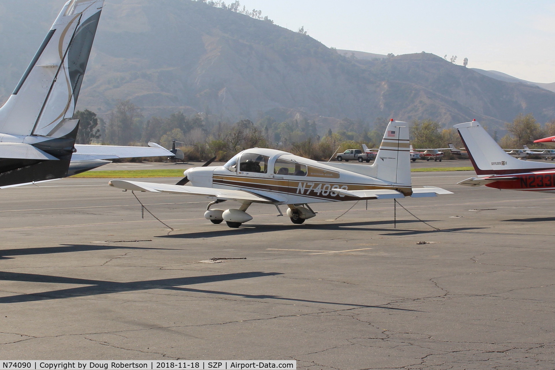 N74090, 1975 Grumman American AA-5B Tiger C/N AA5B-0126, 1975 Grumman American AA-5B TIGER of Infinitesimal Airlines, Lycoming O&VO-360 180 Hp