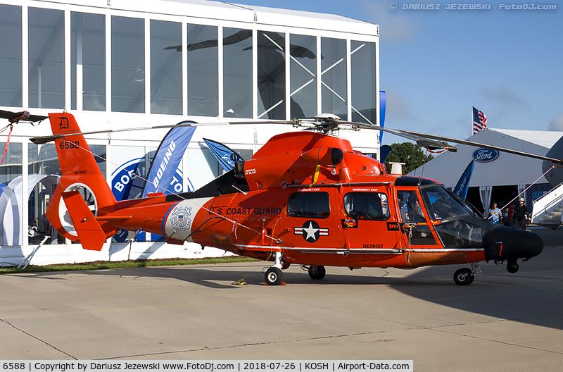 6588, Aérospatiale HH-65C Dauphin C/N 6288, MH-65D Dolphin 6588  from   CGAS Detroit, MI