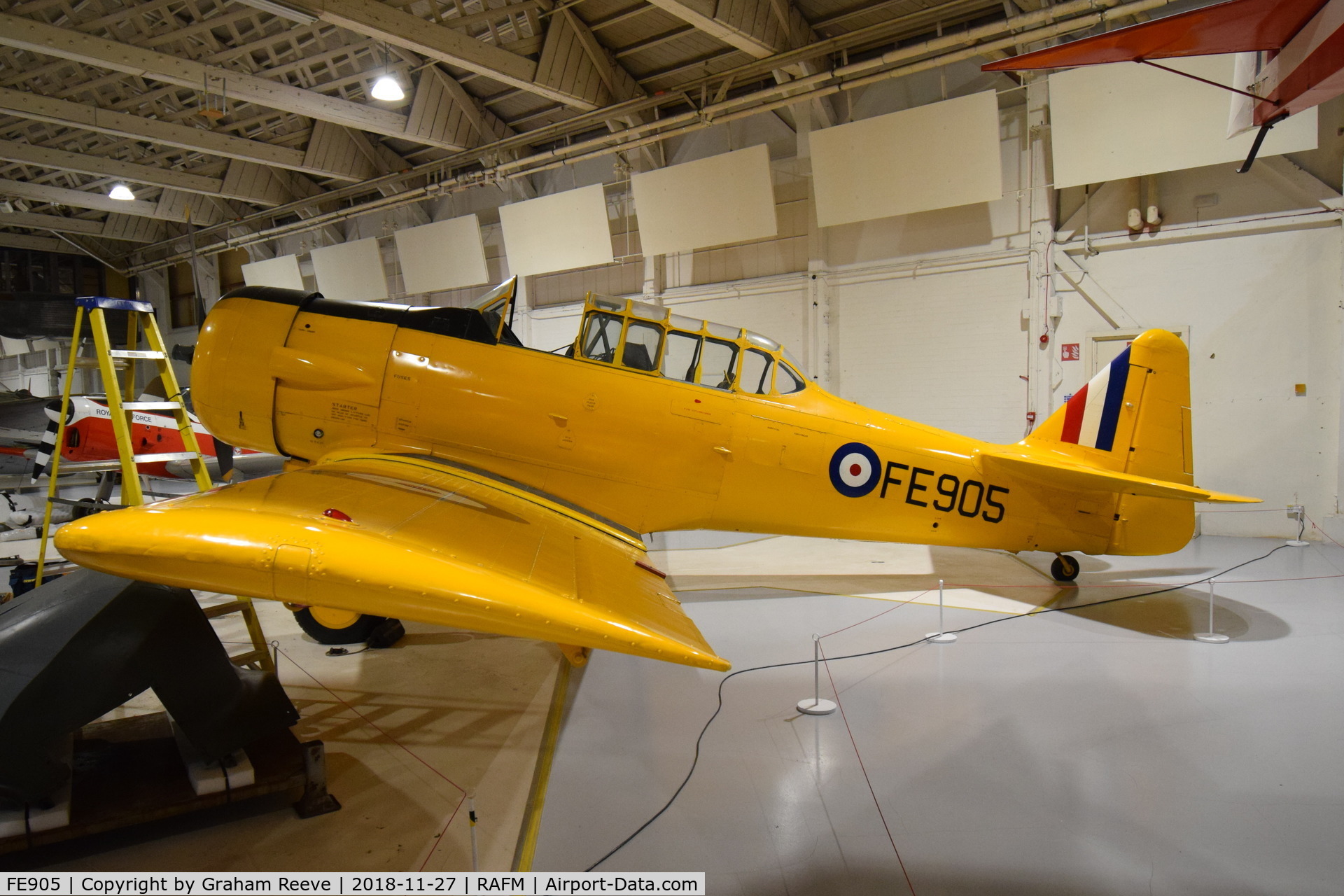 FE905, Noorduyn AT-16 Harvard IIB C/N 14-639, On display at the RAF Museum, Hendon.