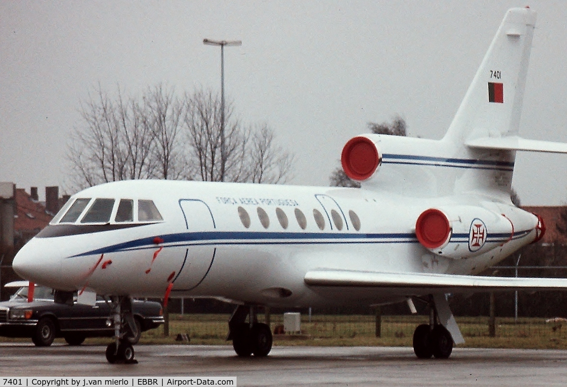 7401, 1988 Dassault Falcon 50 C/N 195, Brussels G.A.T. NATO meeting, regular visitor