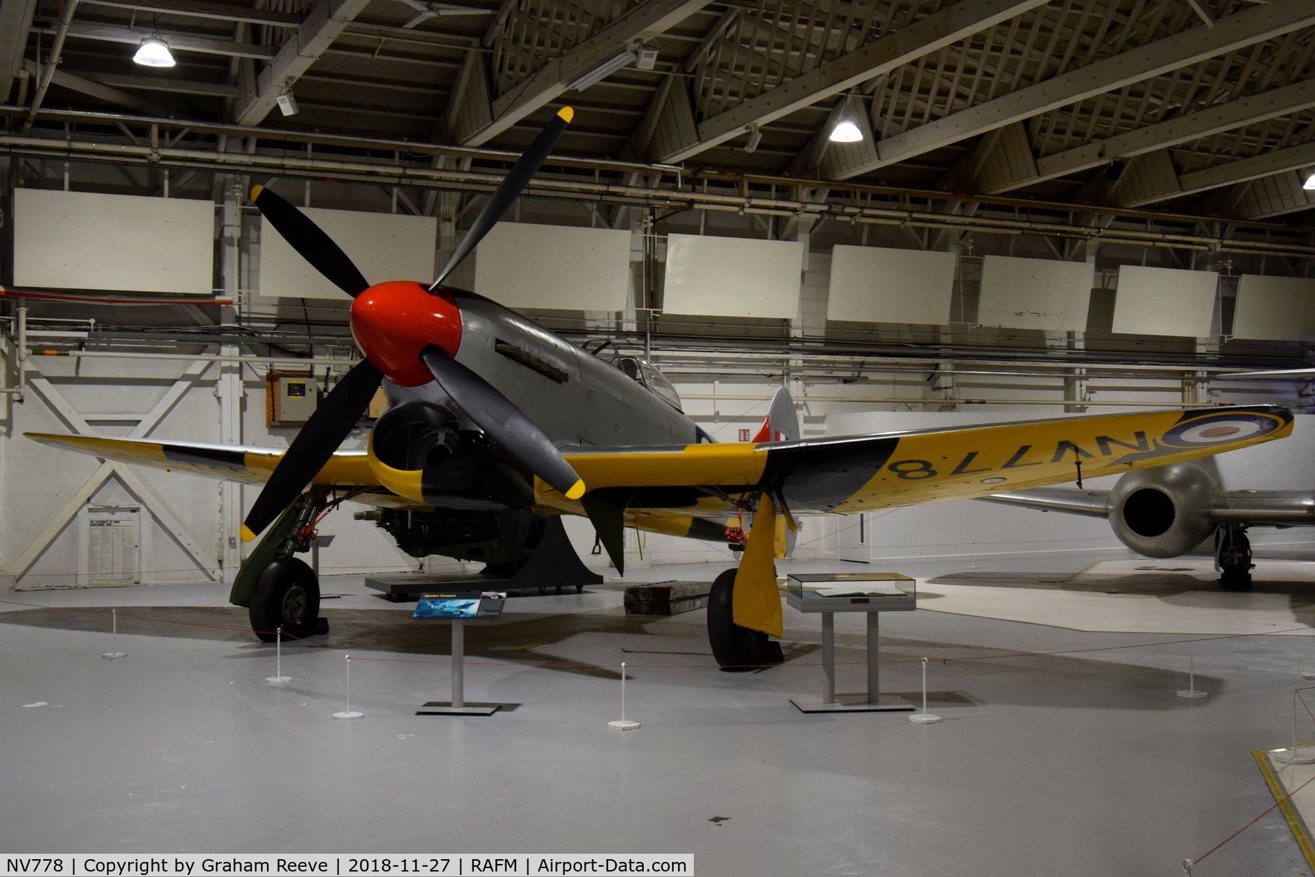 NV778, Hawker Tempest TT.5 C/N Not found NV778, On display at the RAF Museum, Hendon.