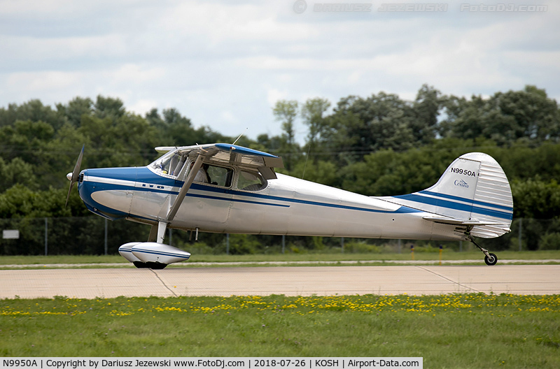 N9950A, 1950 Cessna 170A C/N 19310, Cessna 170A  C/N 19310, N9950A