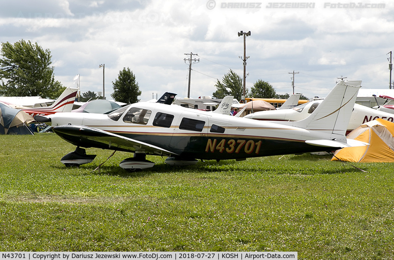 N43701, 1974 Piper PA-32-300 Cherokee Six C/N 32-7440139, Piper PA-32-300 Cherokee Six  C/N 32-7440139, N43701