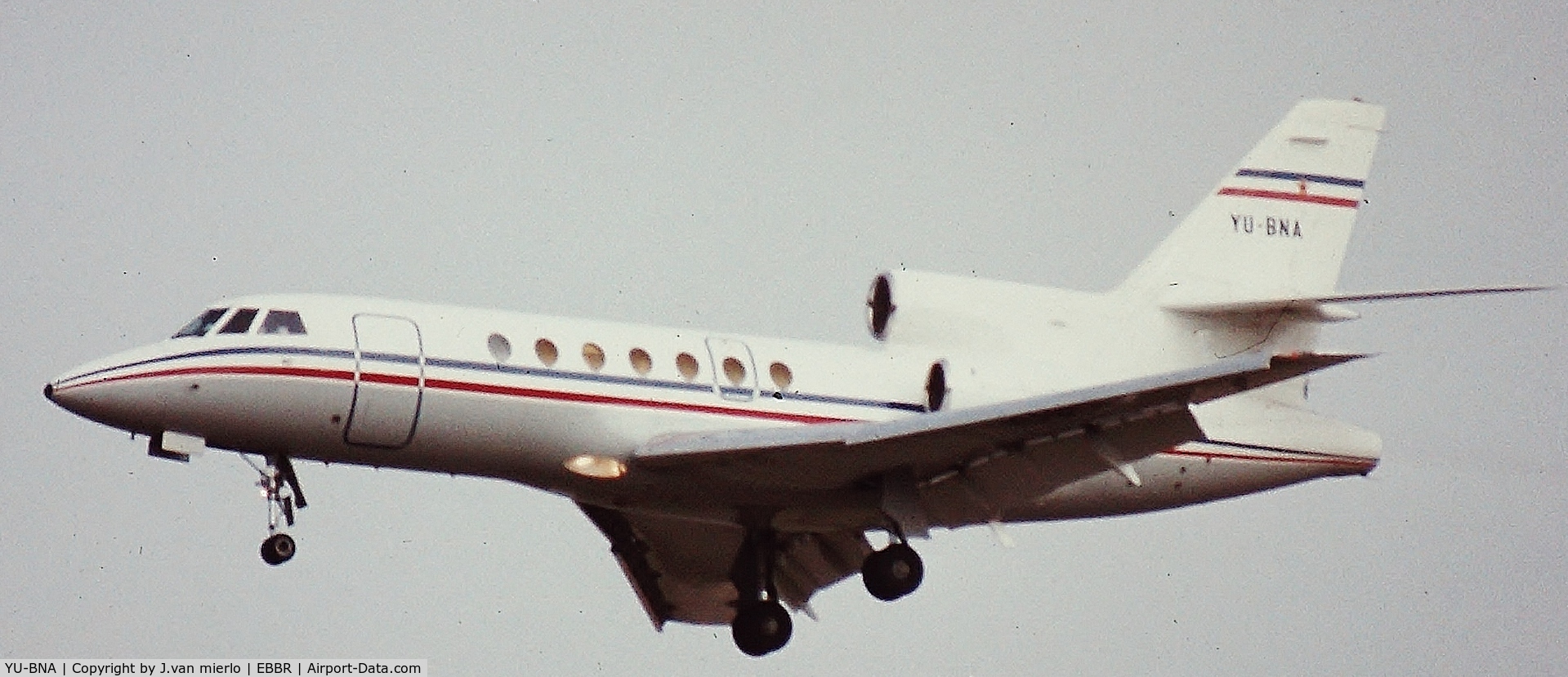 YU-BNA, 1981 Dassault Falcon 50 C/N 43, Brussels