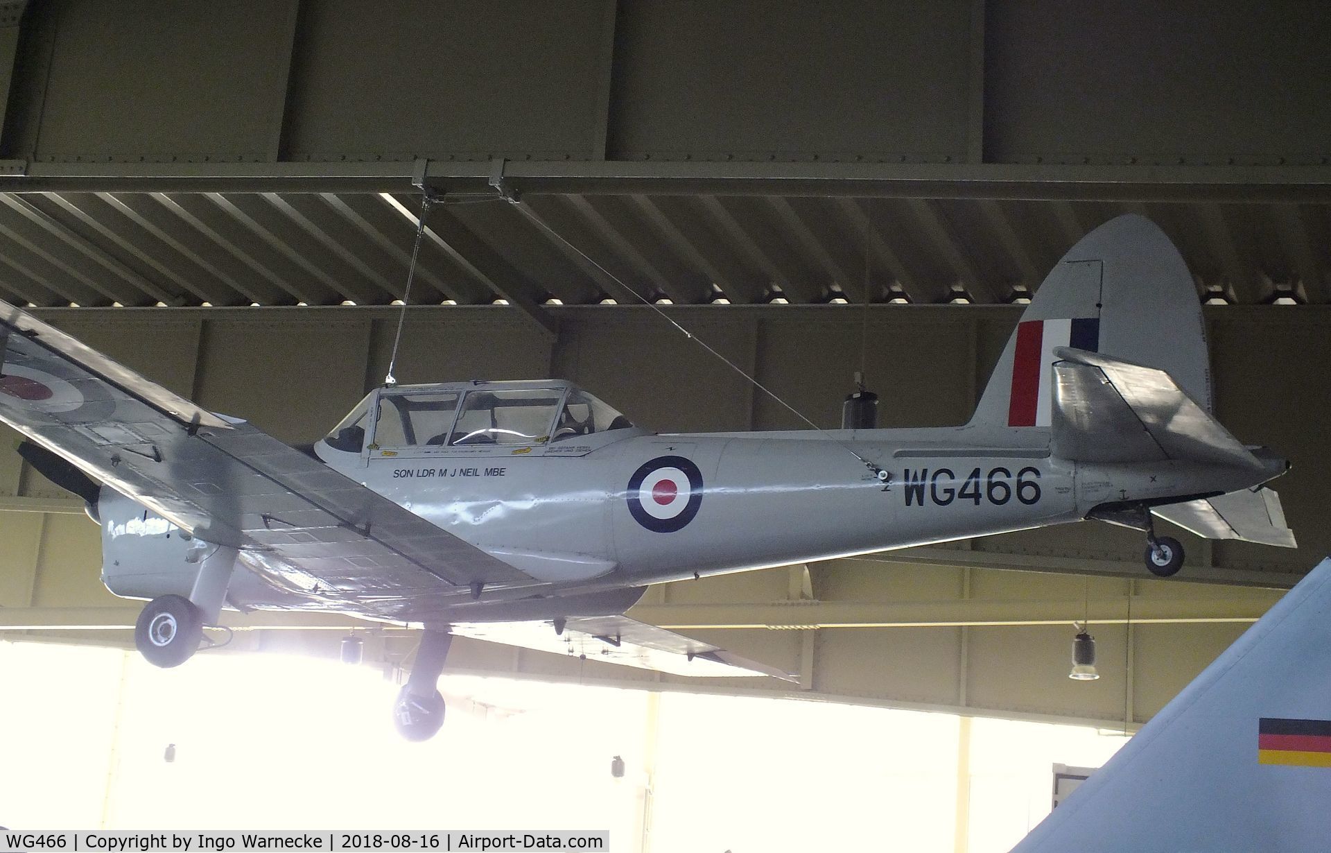 WG466, 1951 De Havilland DHC-1 Chipmunk T.10 C/N C1/0516, De Havilland Canada DHC-1 Chipmunk T10 at the Luftwaffenmuseum (German Air Force museum), Berlin-Gatow