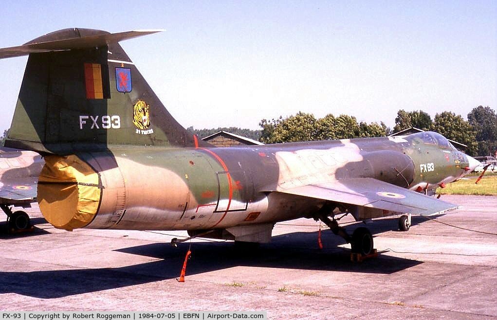 FX-93, Lockheed F-104G Starfighter C/N 683-9160, STORED.31 TIGERS.