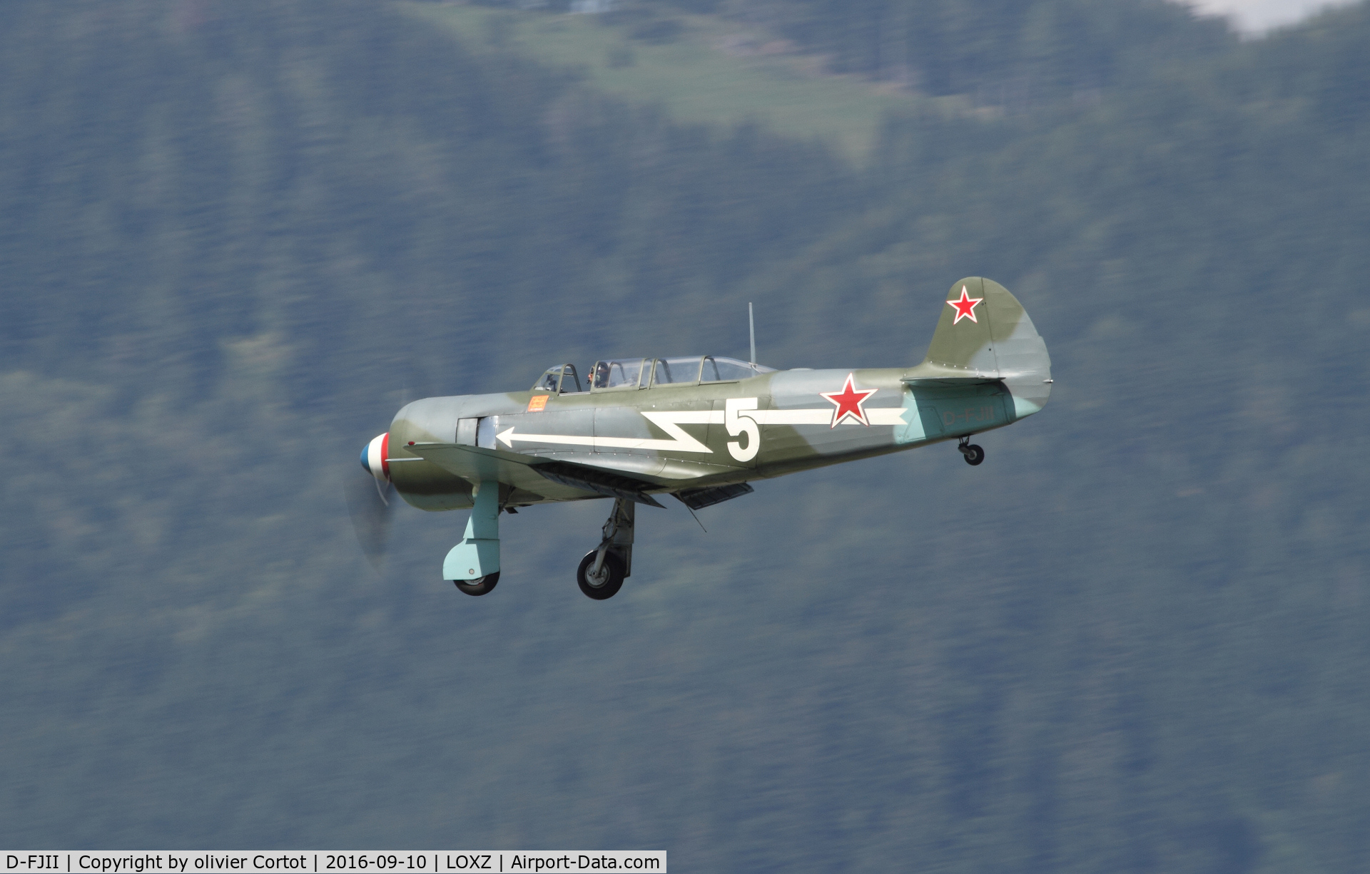 D-FJII, Yakovlev Yak-11 C/N Y-5434, landing at zeltweg