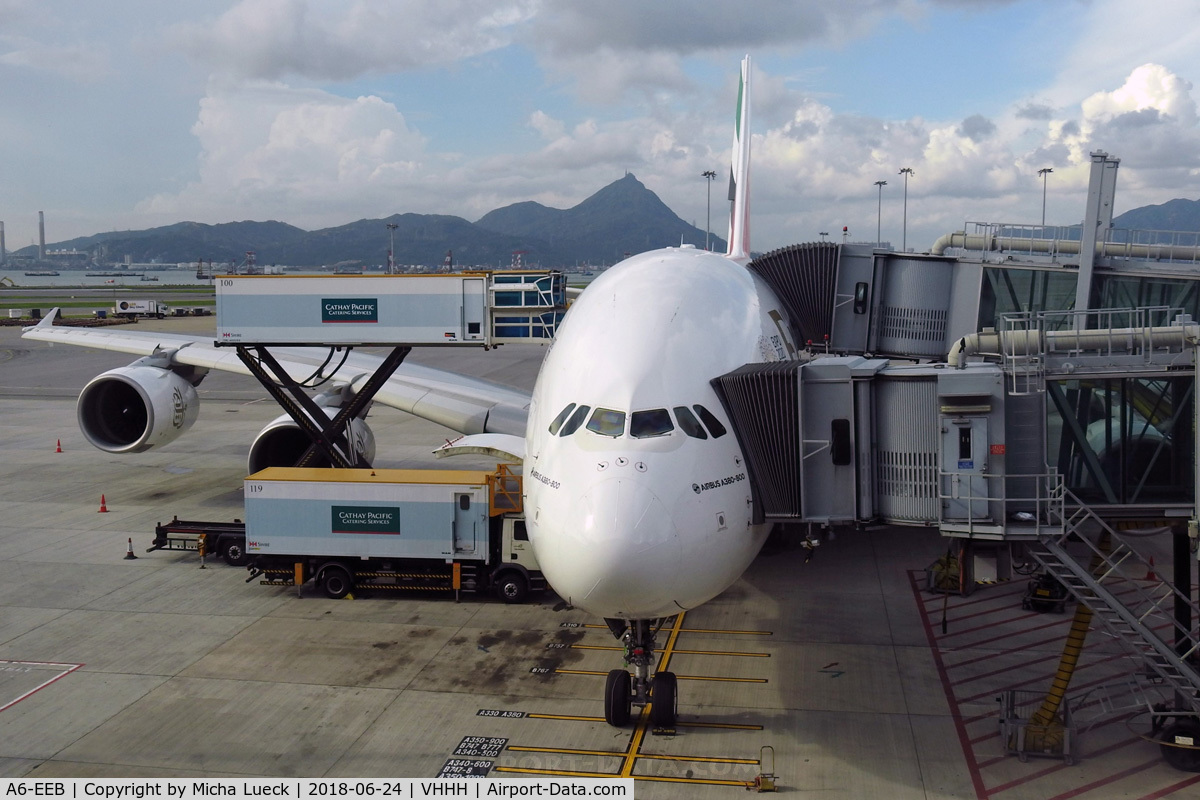 A6-EEB, 2012 Airbus A380-861 C/N 109, At Hong Kong