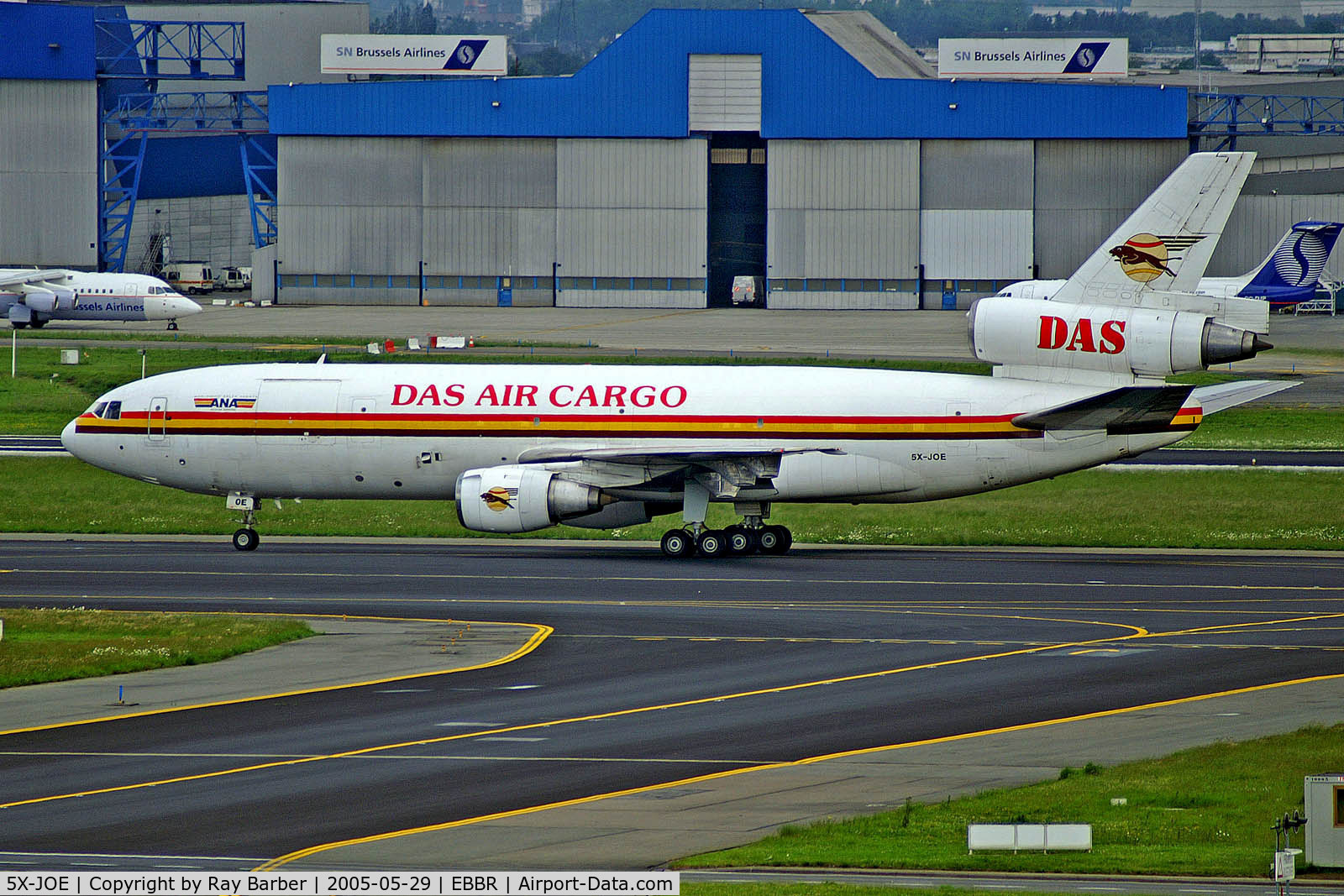 5X-JOE, 1973 Douglas DC-10-30CF C/N 47906, 5X-JOE   McDonnell-Douglas DC-10-30CF [47906] (DAS Air Cargo) Brussels National~OO 29/05/2006
