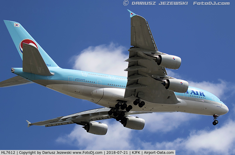 HL7612, 2011 Airbus A380-861 C/N 039, Airbus A380-861 - Korean Air  C/N 039, HL7612