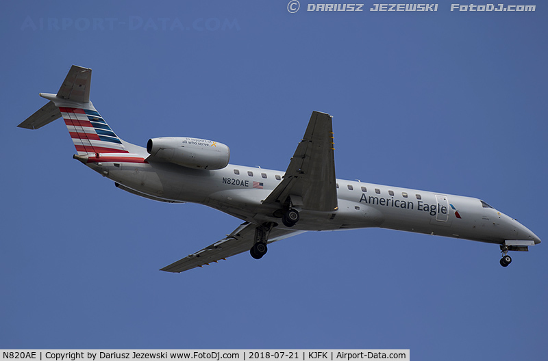 N820AE, 2002 Embraer ERJ-140LR (EMB-135KL) C/N 145576, Embraer ERJ-140LR (EMB-135KL) - American Eagle  C/N 145576, N820AE