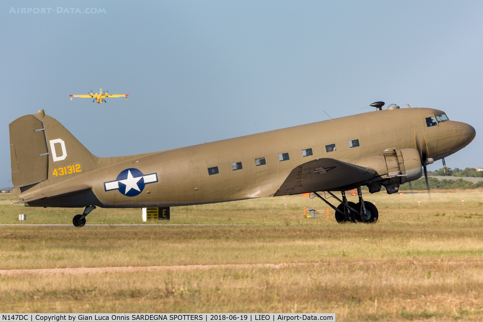 N147DC, 1943 Douglas C-47A-75-DL Skytrain C/N 19347, FILM SET 