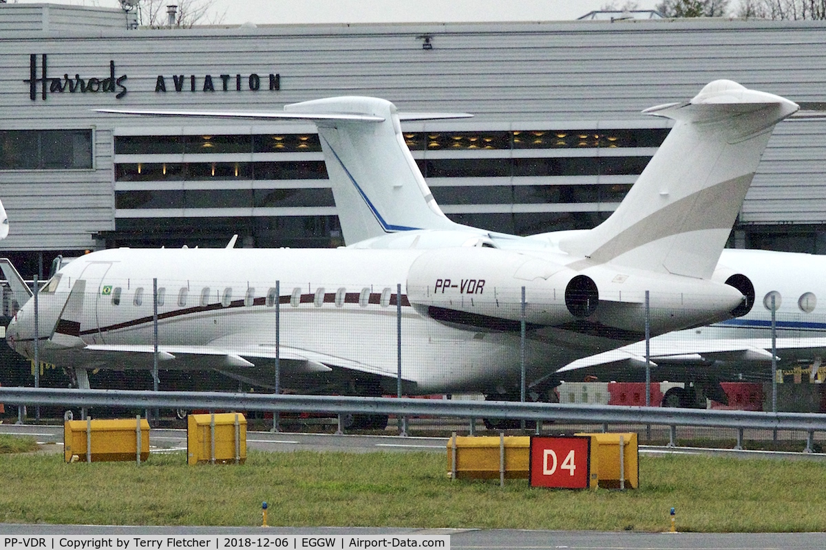 PP-VDR, Bombardier BD-700-1A10 Global Express C/N 9312, at Luton