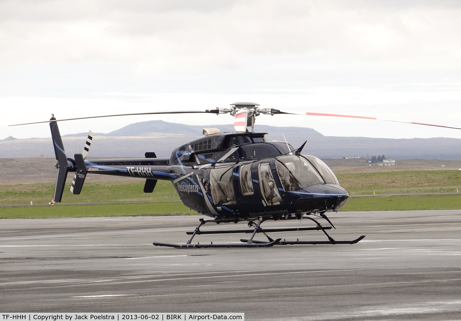 TF-HHH, 2011 Bell 407GX C/N 54308, TF-HHH at Reykjavik airport