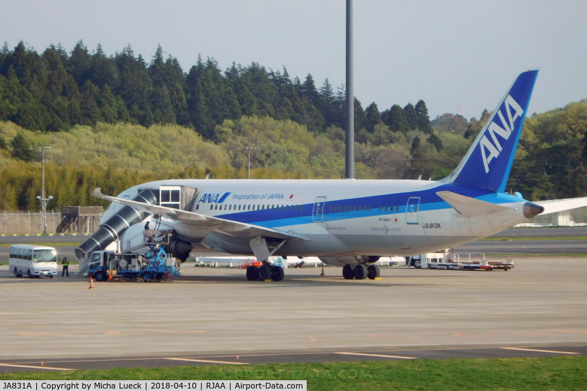 JA831A, 2014 Boeing 787-8 Dreamliner Dreamliner C/N 34496, At Narita