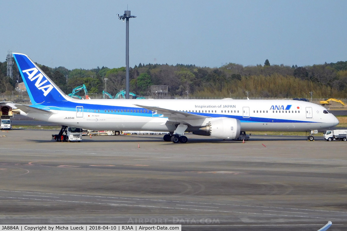 JA884A, 2016 Boeing 787-9 Dreamliner Dreamliner C/N 34523, At Narita