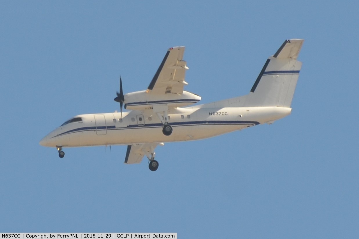 N637CC, 2006 Bombardier DHC-8-202 Dash 8 C/N 637, Coming in from the African continent Opticat Aviation DH8-202Q