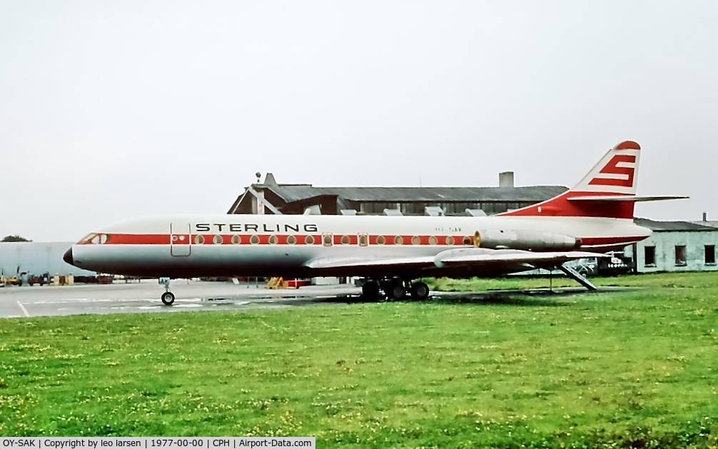 OY-SAK, 1961 Sud Aviation SE-210 Caravelle VI-R C/N 99, Copenhagen 1977