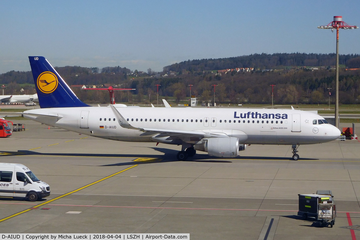 D-AIUD, 2014 Airbus A320-214 C/N 6033, At Zurich