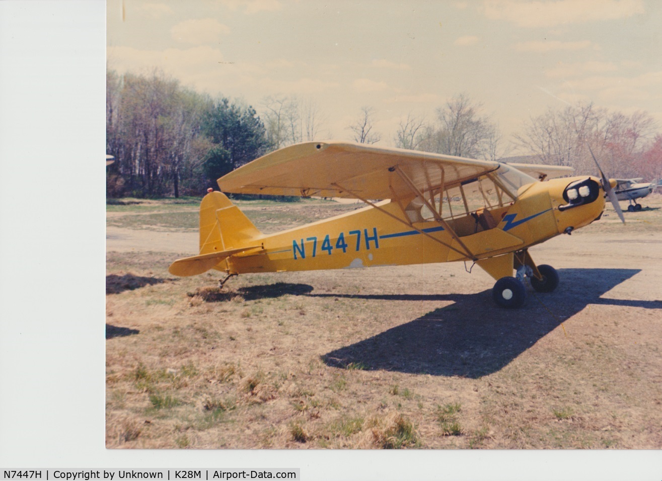 N7447H, 1946 Piper J3C-65 Cub Cub C/N 20712, Owned by my Uncle Bill.  This is about 1970.