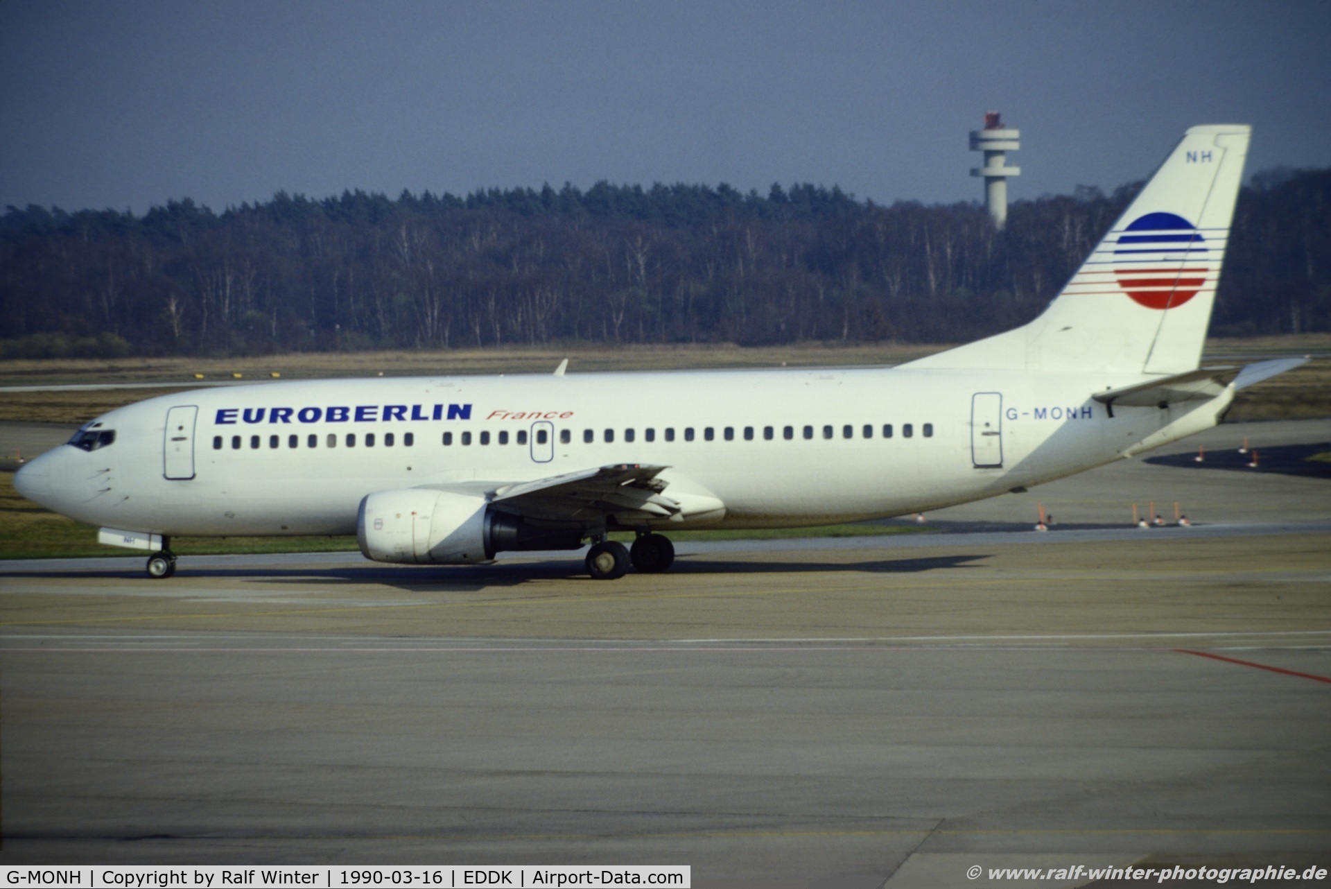 G-MONH, 1986 Boeing 737-3Y0 C/N 23498, Boeing 737-3Y0 - EE EEB Euroberlin France - 23498 - G-MONH - 16.03.1990 - CGN