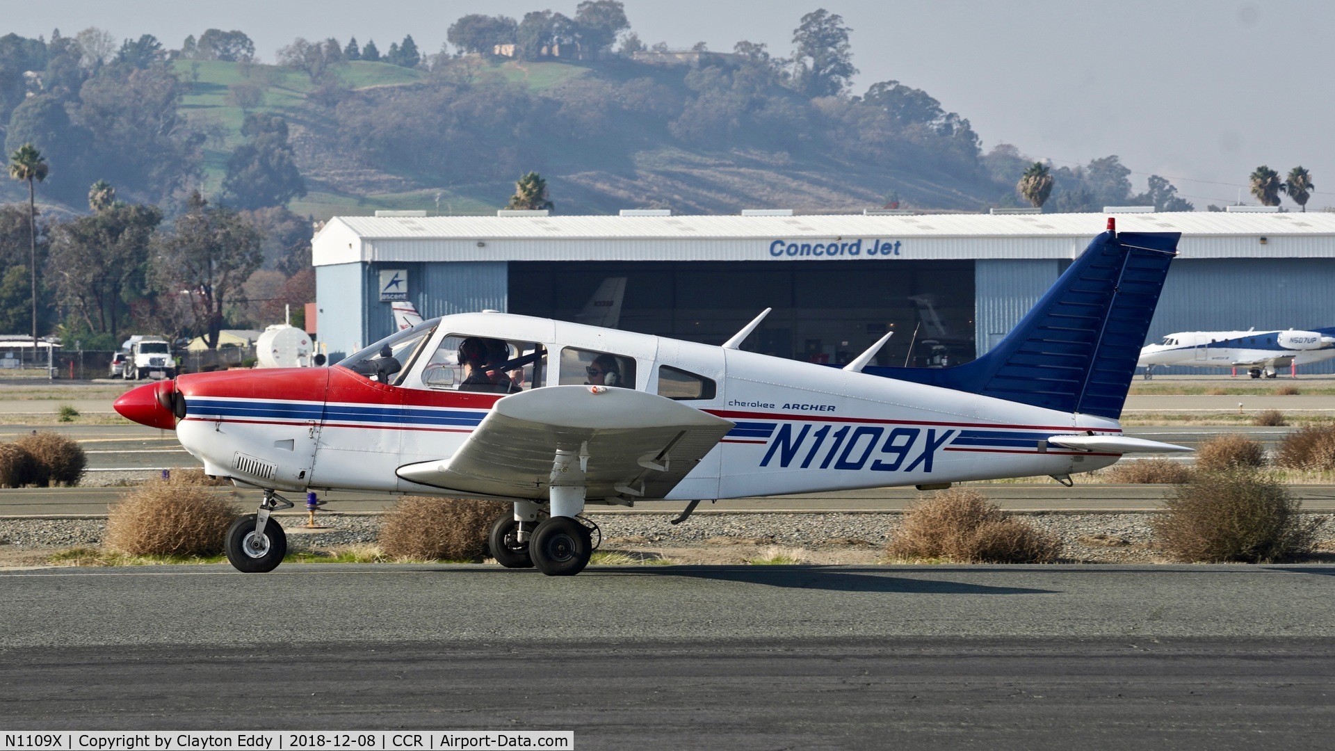 N1109X, 1975 Piper PA-28-180 Cherokee C/N 28-7505211, Buchanan Field Concord California 2018.