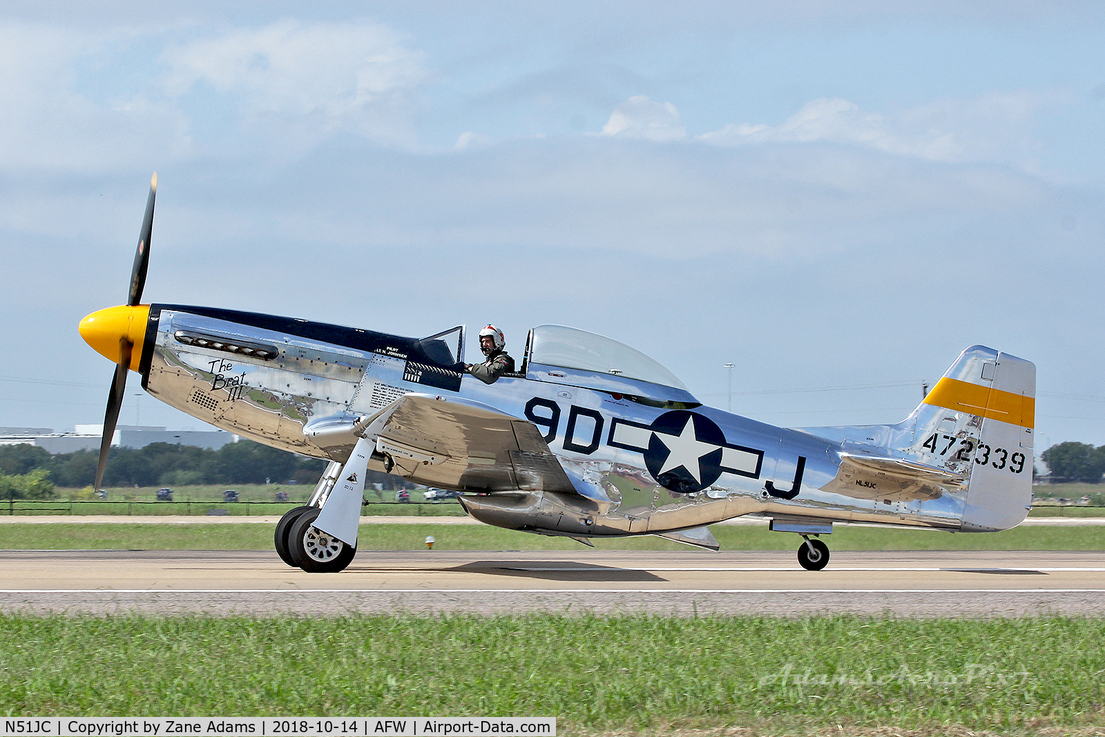 N51JC, 1944 North American P-51D Mustang C/N 122-38798, At the 2018 Alliance Airshow - Fort Worth, Texas