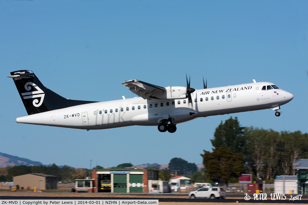 ZK-MVD, 2013 ATR 72-600 C/N 1117, Mount Cook Airline Ltd., Christchurch