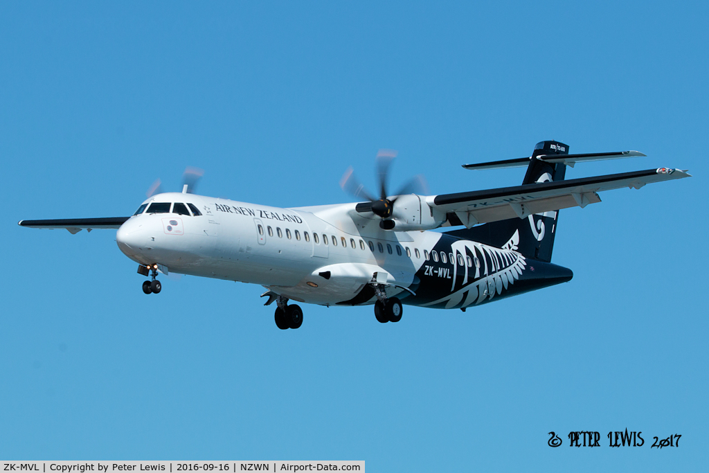 ZK-MVL, 2016 ATR 72-600 (72-212A) C/N 1328, Mount Cook Airline Ltd., Christchurch