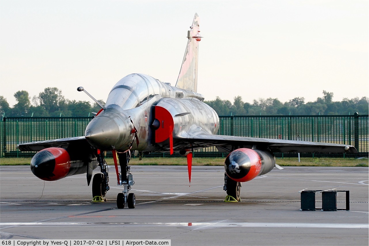 618, Dassault Mirage 2000D C/N 417, Dassault Mirage 2000D, Flight line, St Dizier-Robinson Air Base 113 (LFSI)