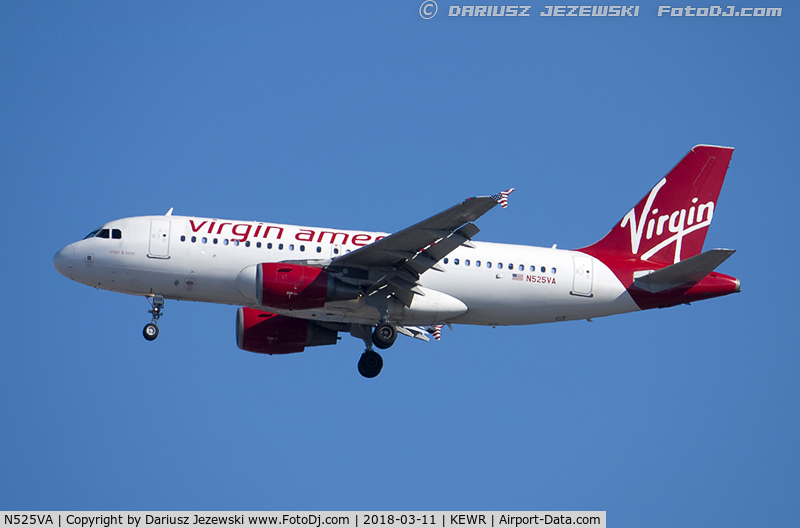 N525VA, 2007 Airbus A319-112 C/N 3324, Airbus A319-112 - Virgin America  C/N 3324, N525VA