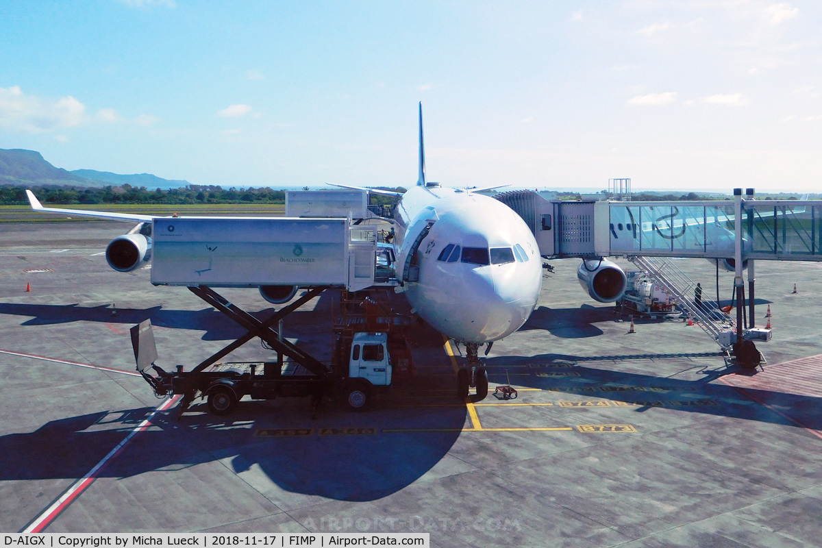 D-AIGX, 2000 Airbus A340-313X C/N 354, At Mauritius