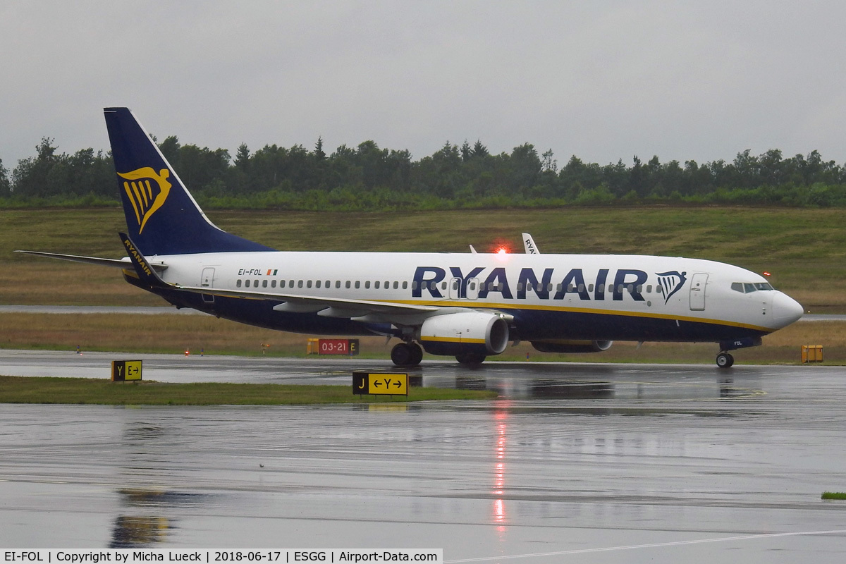 EI-FOL, 2016 Boeing 737-8AS C/N 61580, At Gothenburg