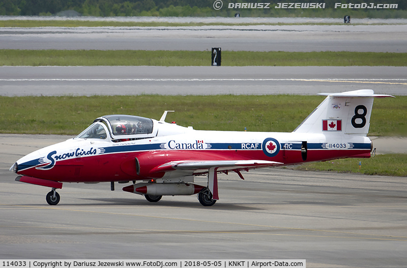 114033, Canadair CT-114 Tutor C/N 1033, CAF CT-114 Tutor 114033 C/N 1033 from Snowbirds Demo Team 15 Wing CFB Moose Jaw, SK