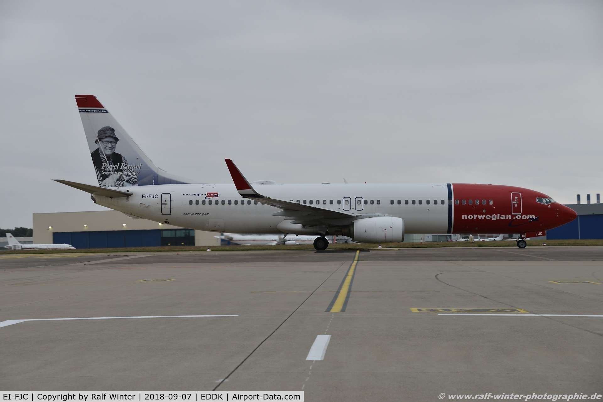 EI-FJC, 2011 Boeing 737-81D C/N 39412, Boeing 737-81D(W) - DY NAX Norwegian Air International 'Povel Ramel' - 39412 - EI-FJC - 07.09.2018 - CGN